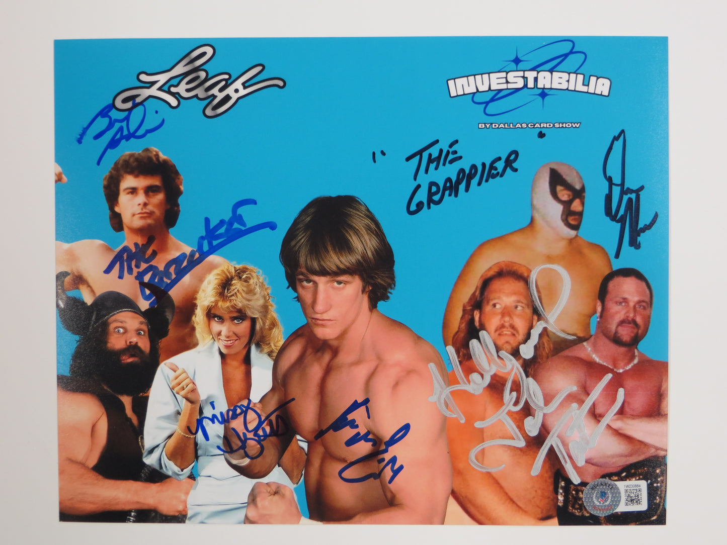 INVESTABILIA by the DALLAS CARD SHOW SIGNED 8x10 Blue PHOTO Von Erich +MORE BAS