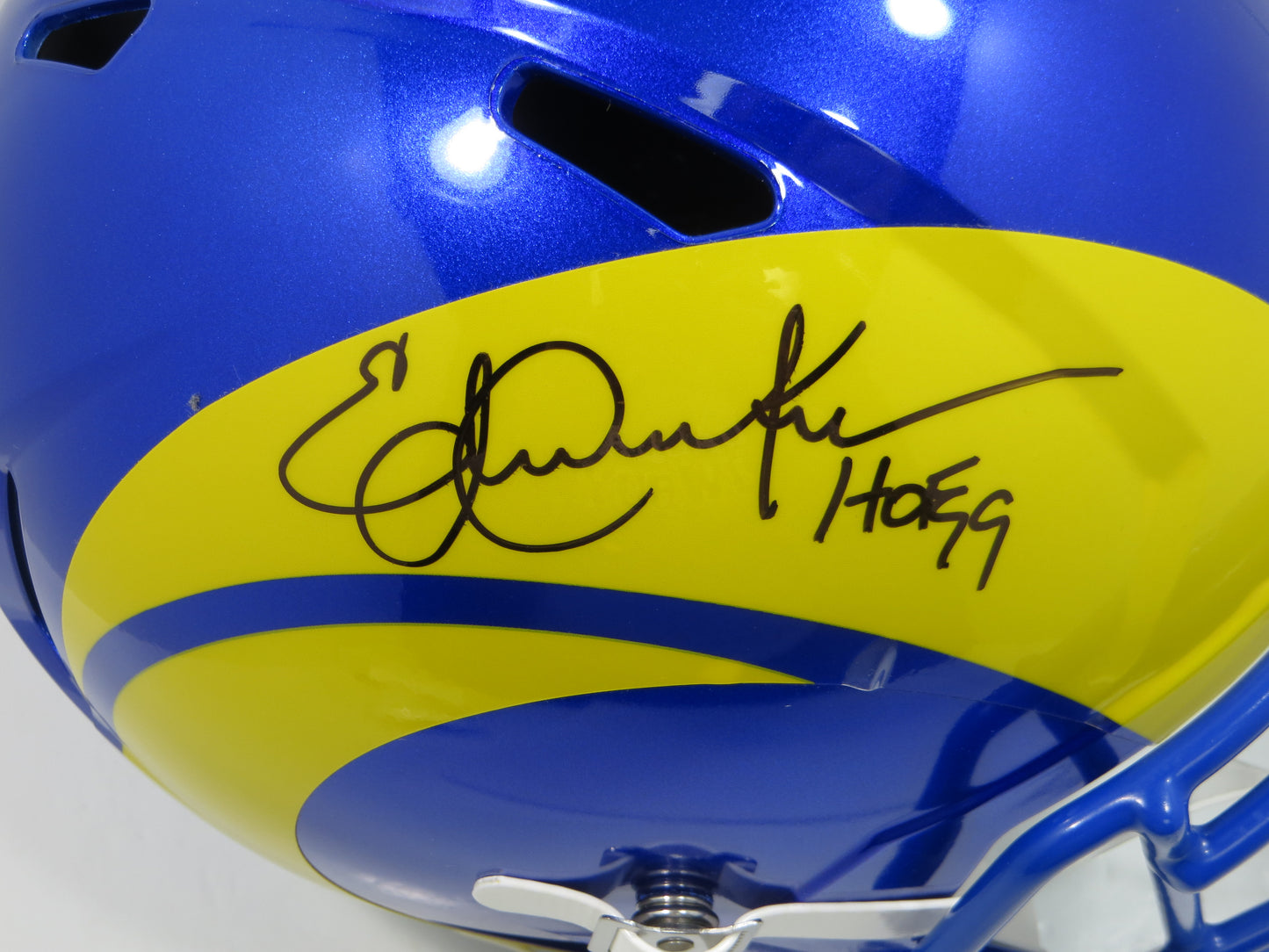 ERIC DICKERSON LA LOS ANGELES RAMS SIGNED RIDDELL SPEED FULL SIZE Helmet BAS