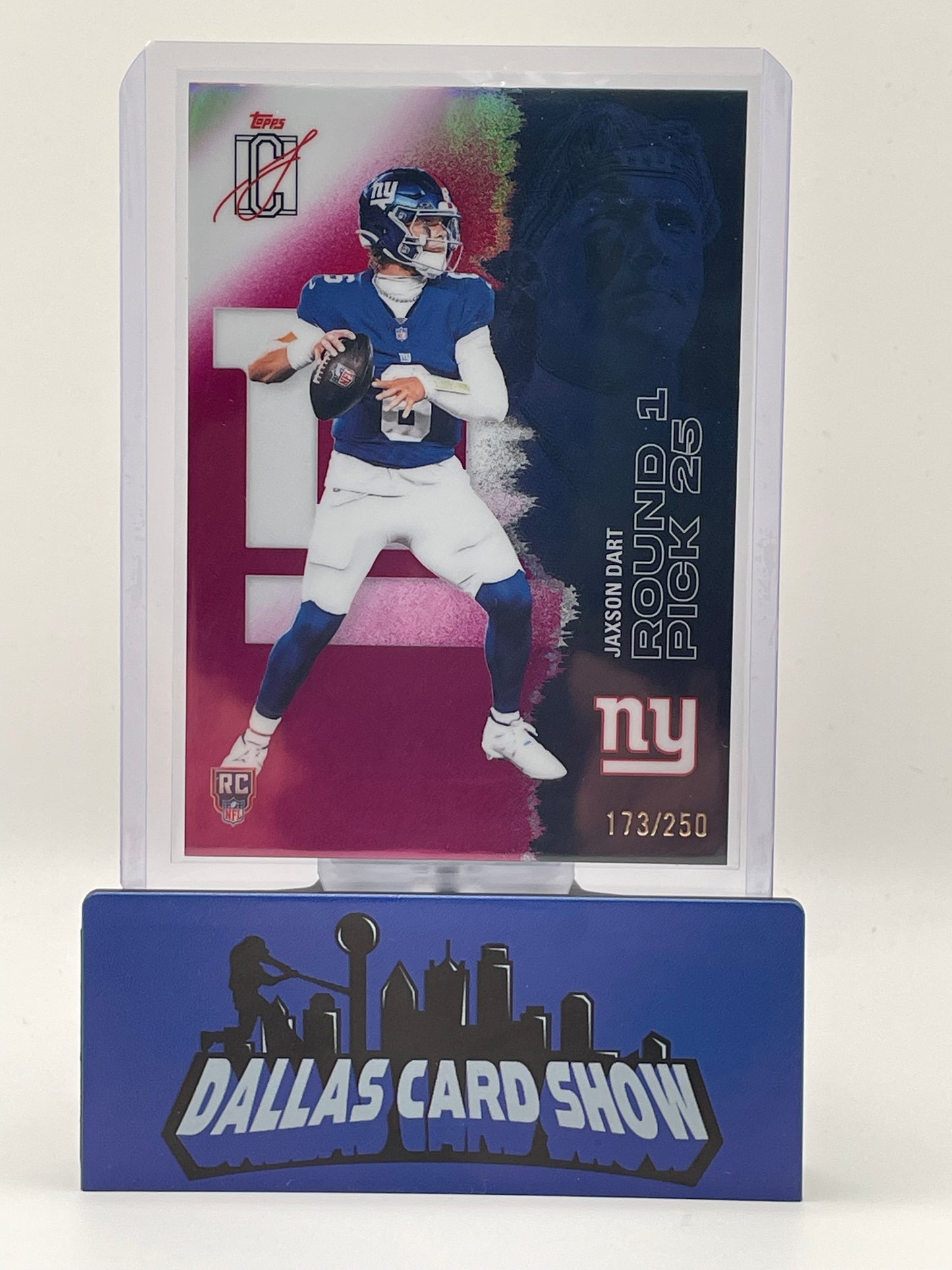 2025 Topps Signature Class #106 Jaxson Dart Purple Rookie RC /250