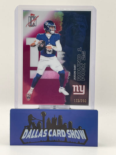 2025 Topps Signature Class #106 Jaxson Dart Purple Rookie RC /250