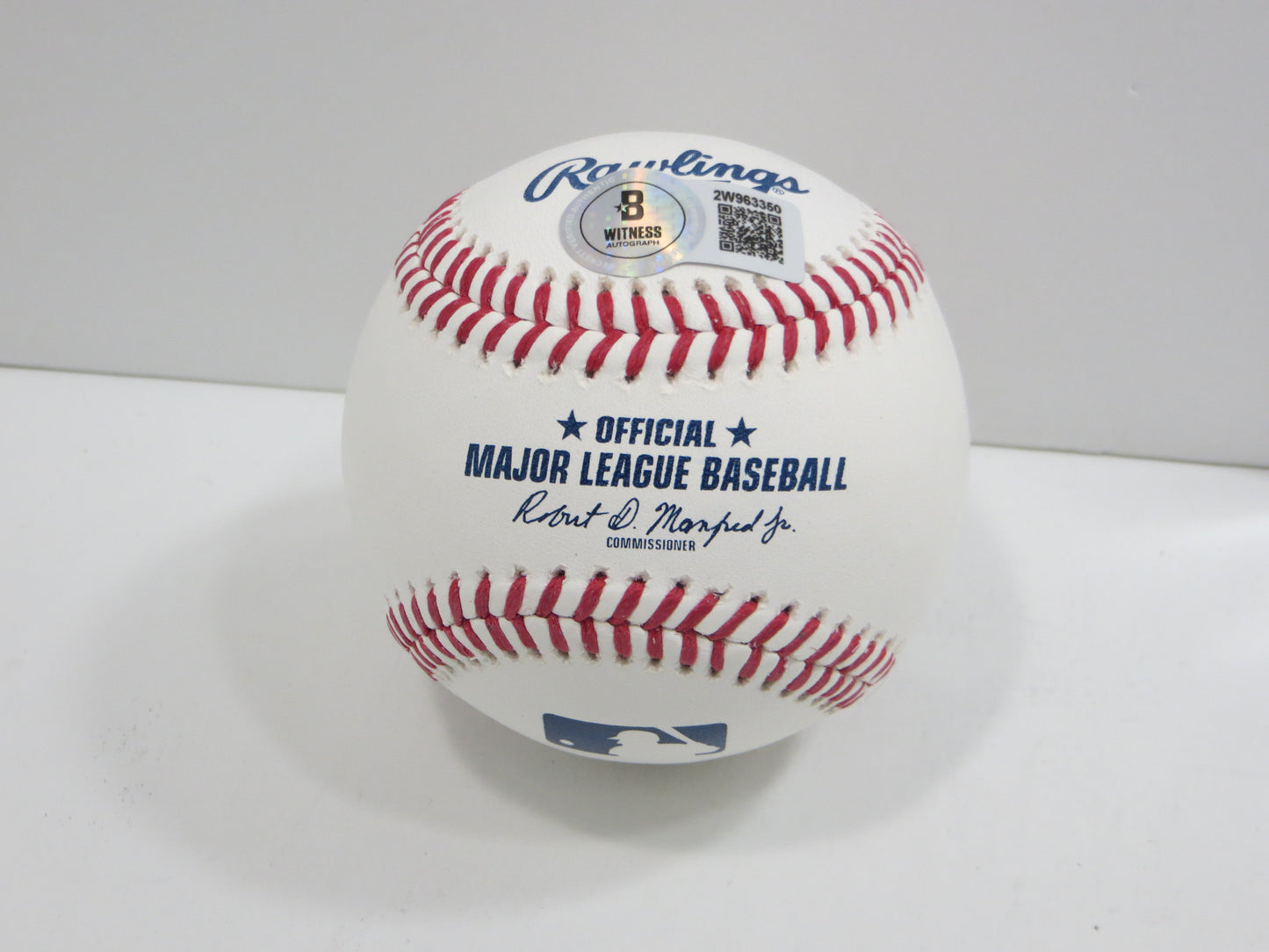 SEBASTIAN WALCOTT TEXAS RANGERS DUAL SIGNED FULL SIGNATURE OML BASEBALL BAS