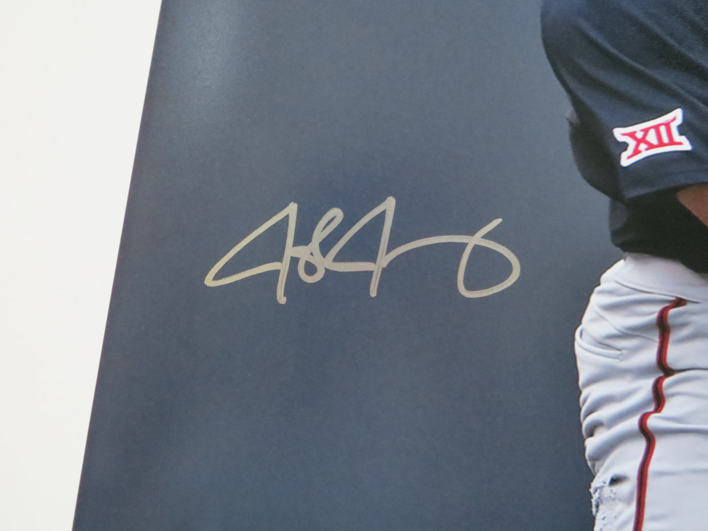 JOSH JUNG TEXAS TECH RED RAIDERS SIGNED 16x20 Home Run PHOTO Rangers BAS COA