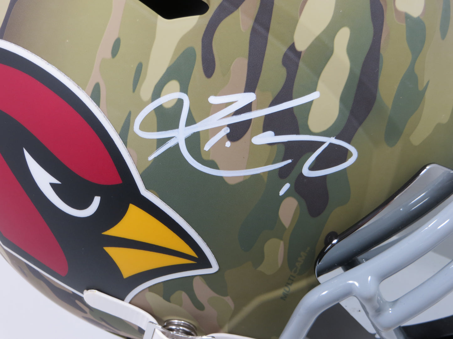 KYLER MURRAY Arizona Cardinals SIGNED RIDDELL FULL SIZE Camo HELMET w/Visor BAS