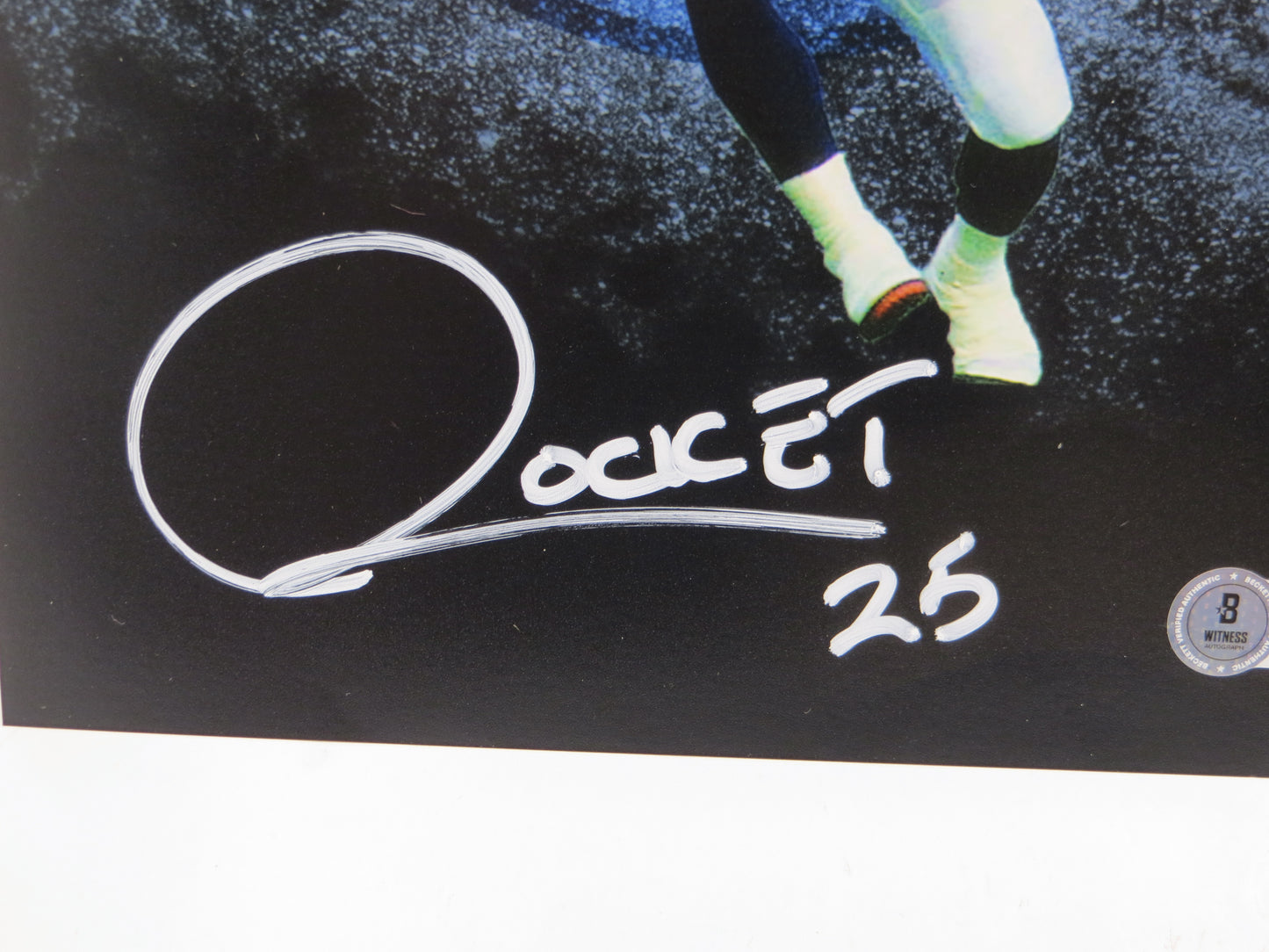 RAGHIB ROCKET ISMAIL TORONTO ARGONAUTS SIGNED 8x10 PHOTO LOGO BAS