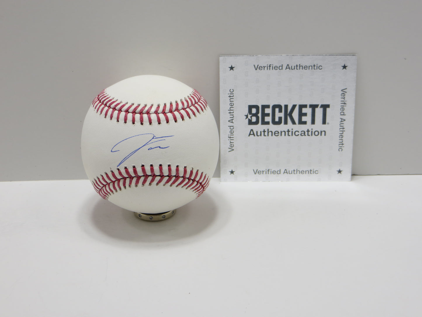 JAMES WOOD WASHINGTON NATIOANLS SIGNED OFFICIAL MAJOR LEAGUE OML BASEBALL BAS