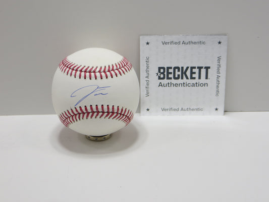 JAMES WOOD WASHINGTON NATIOANLS SIGNED OFFICIAL MAJOR LEAGUE OML BASEBALL BAS