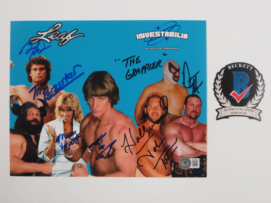 INVESTABILIA by the DALLAS CARD SHOW SIGNED 8x10 Blue PHOTO Von Erich +MORE BAS