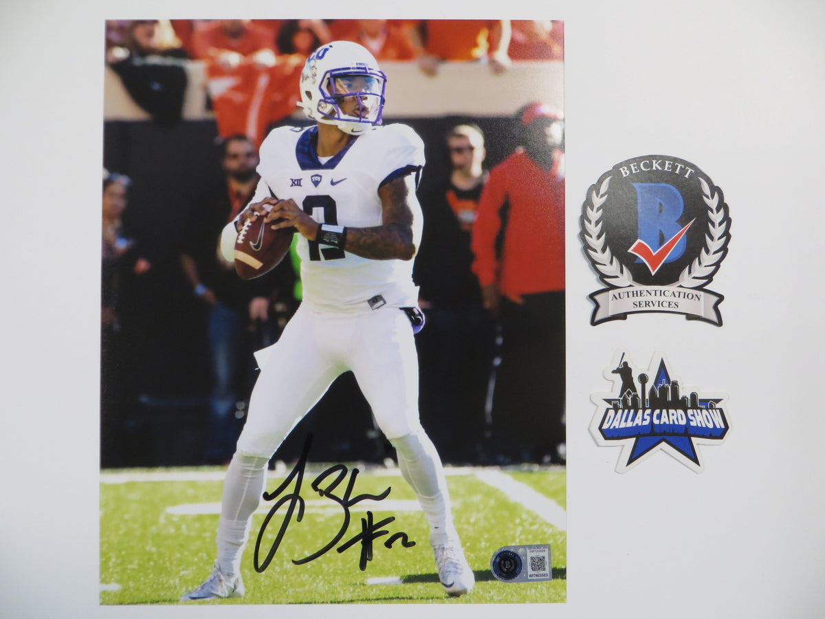 TREVONE BOYKIN TCU HORNED FROGS SIGNED 8x10 PHOTO In the Pocket BAS