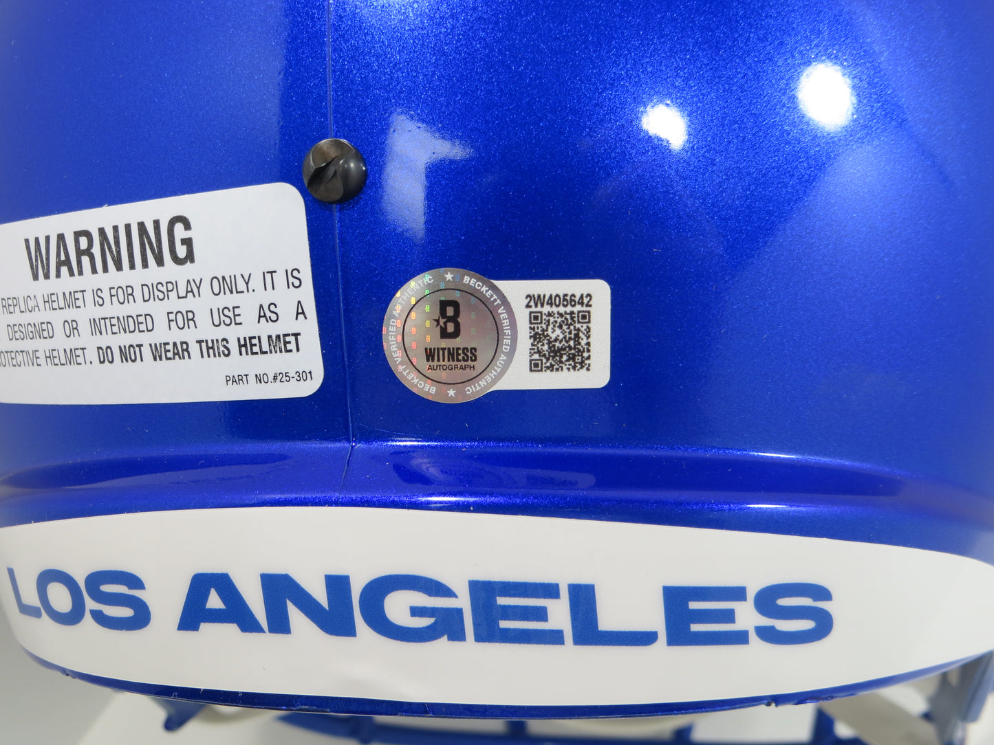 ERIC DICKERSON LA LOS ANGELES RAMS SIGNED RIDDELL SPEED FULL SIZE Helmet BAS