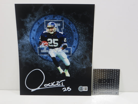 RAGHIB ROCKET ISMAIL TORONTO ARGONAUTS SIGNED 8x10 PHOTO LOGO BAS