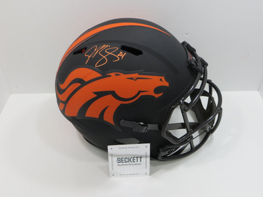 CHAMP BAILEY DENVER BRONCOS SIGNED ECLIPSE SPEED FULL SIZE Helmet BAS COA