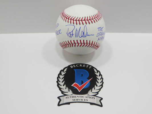 PAT PATRICK MAHOMES SR SIGNED OML BASEBALL Twins w/MVP THE ORIGINAL BAS