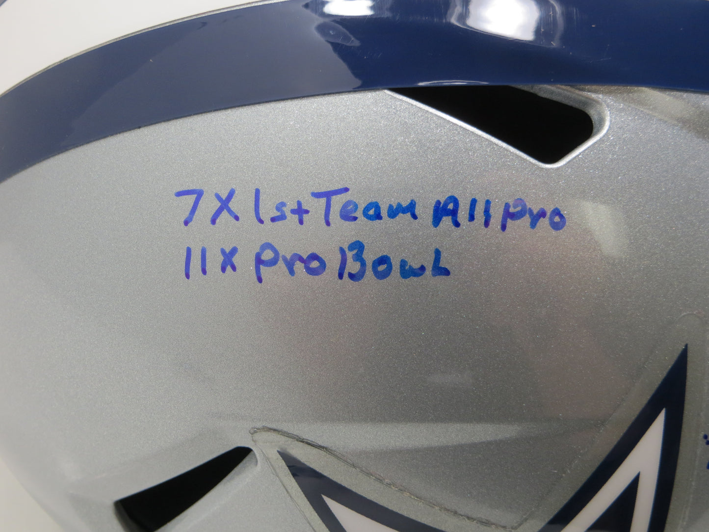 BOB LILLY SIGNED DALLAS COWBOYS RIDDELL FULL SIZE HELMET w/6 INSCs JSA COA