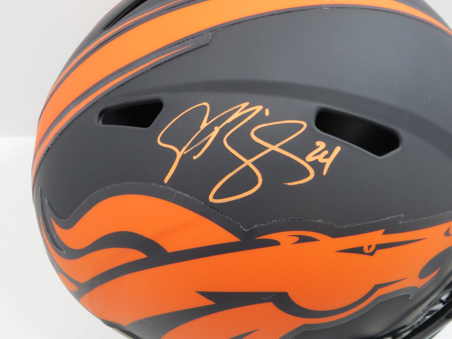 CHAMP BAILEY DENVER BRONCOS SIGNED ECLIPSE SPEED FULL SIZE Helmet BAS COA