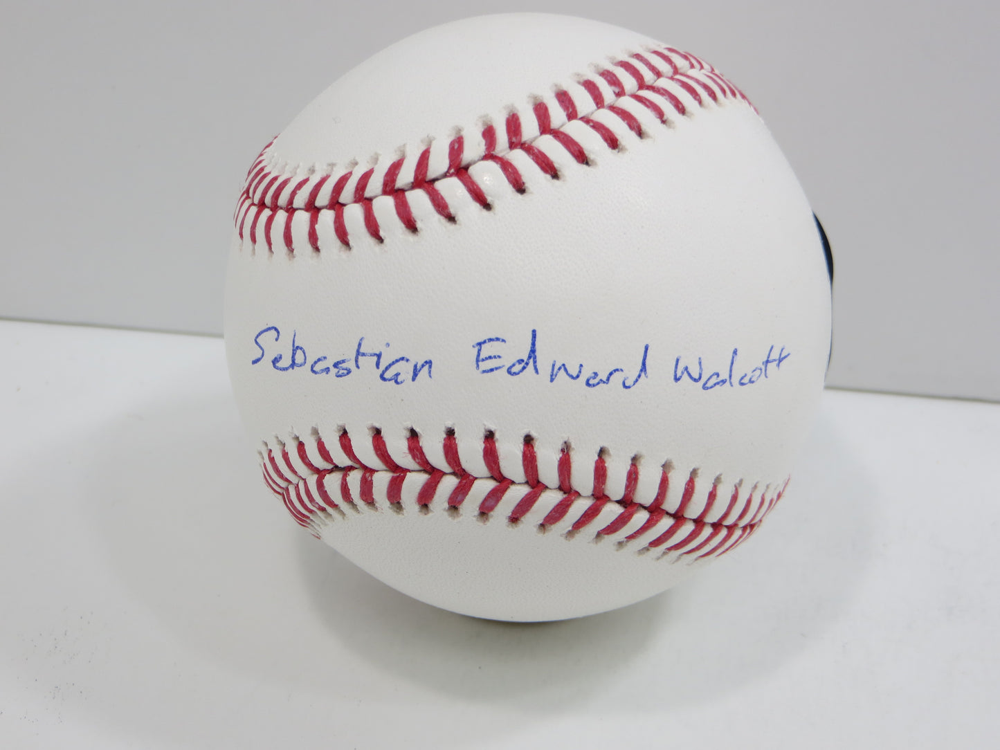 SEBASTIAN WALCOTT TEXAS RANGERS SIGNED FULL NAME SIGNATURE OML BASEBALL BAS
