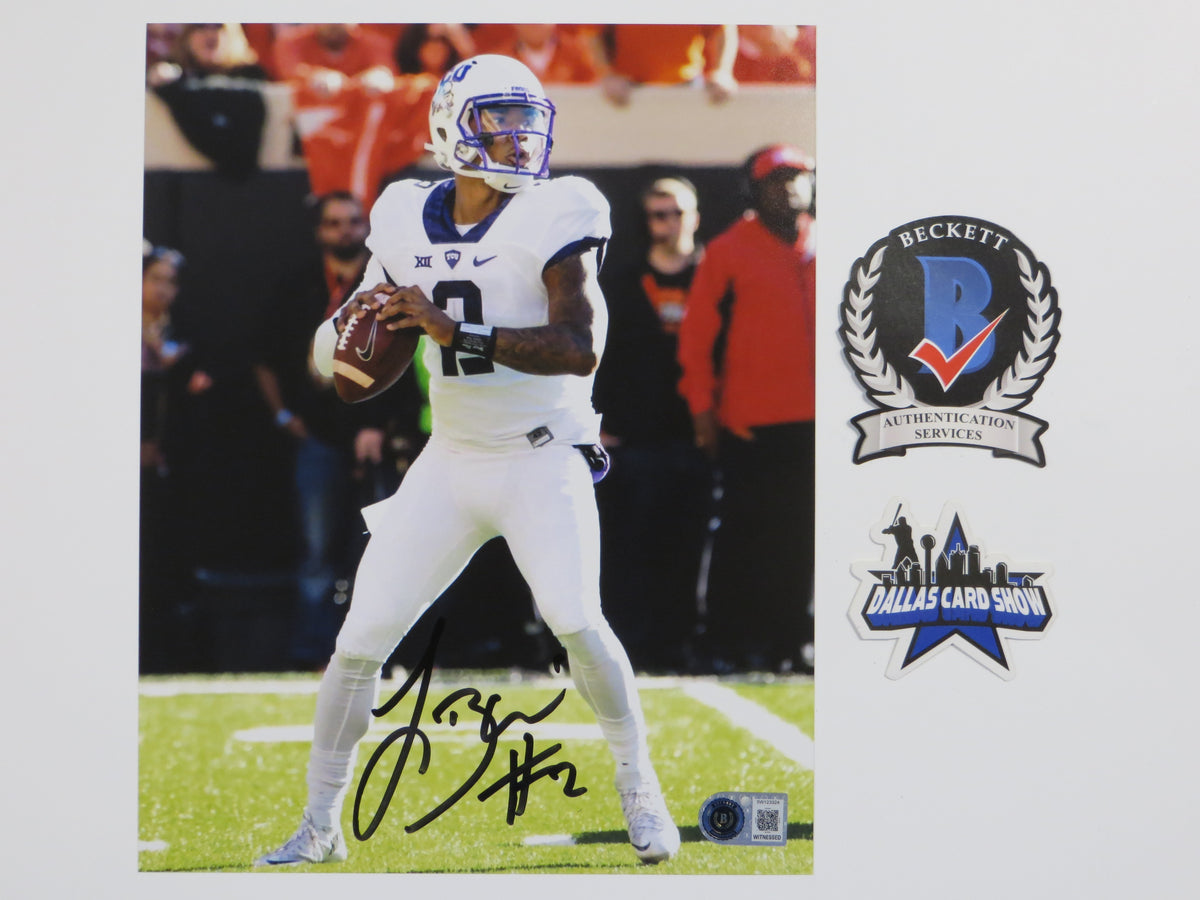 TREVONE BOYKIN TCU HORNED FROGS SIGNED 8x10 PHOTO In the Pocket BAS