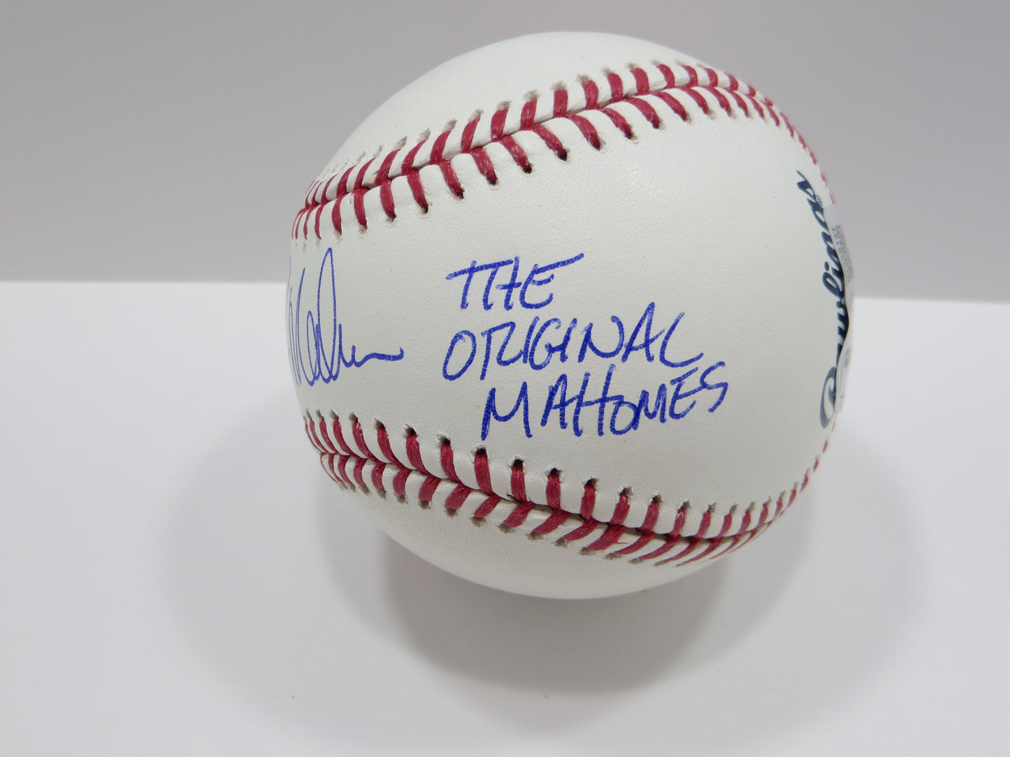 PAT PATRICK MAHOMES SR SIGNED OML BASEBALL Twins w/MVP THE ORIGINAL BAS