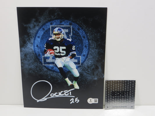 RAGHIB ROCKET ISMAIL TORONTO ARGONAUTS SIGNED 8x10 PHOTO LOGO BAS
