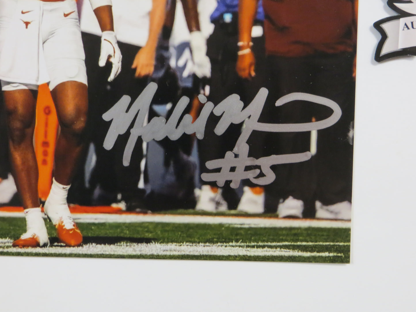 MALIK MUHAMMAD Texas Longhorns Burnt Orange Jersey SIGNED 8x10 PHOTO BAS COA