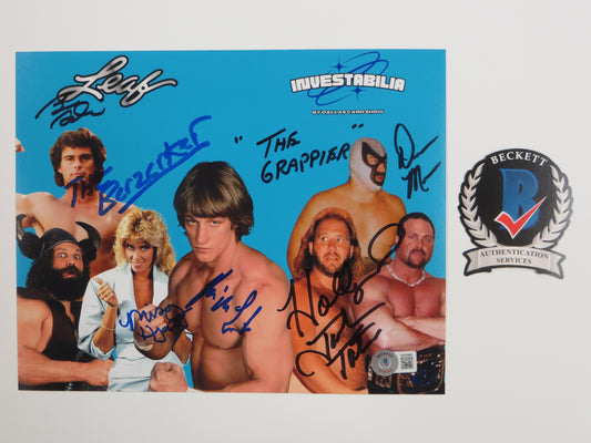 INVESTABILIA by the DALLAS CARD SHOW SIGNED 8x10 Blue PHOTO Von Erich +MORE BAS