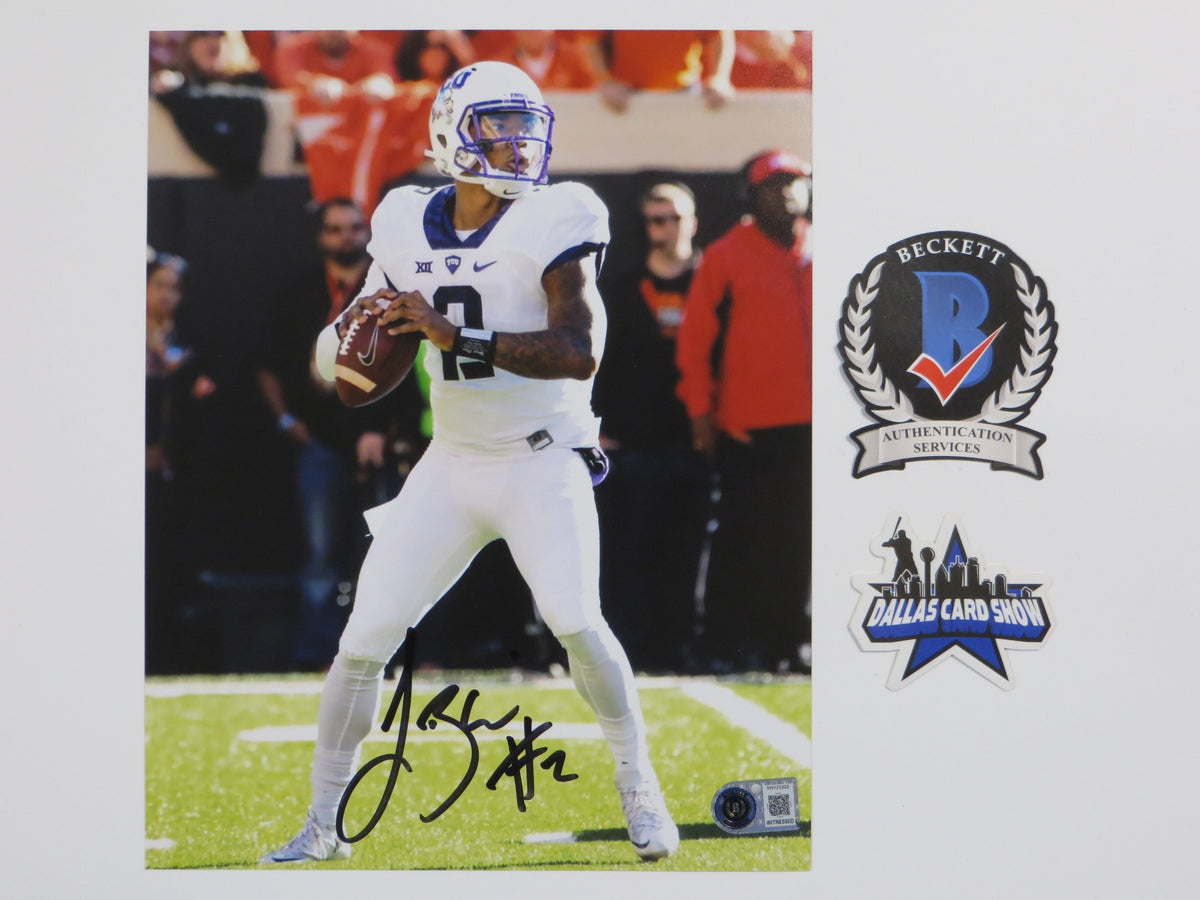 TREVONE BOYKIN TCU HORNED FROGS SIGNED 8x10 PHOTO In the Pocket BAS