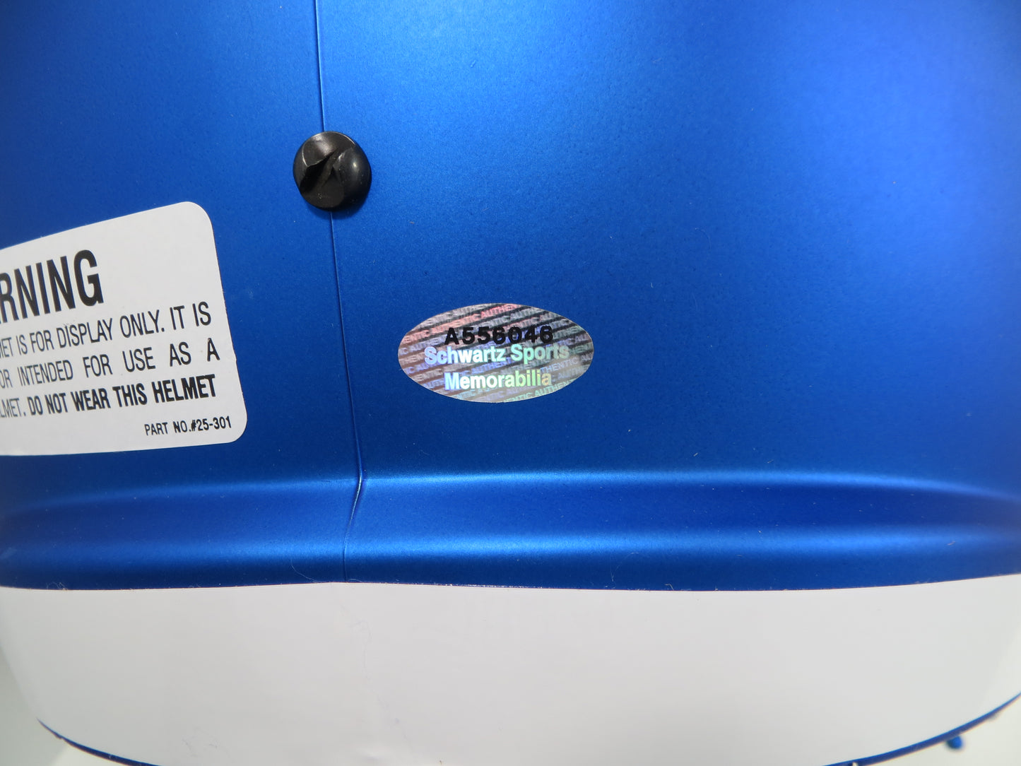 BARRY SANDERS DETROIT LIONS SIGNED SPEED FULL SIZE ALT HELMET w/HOF Schwartz