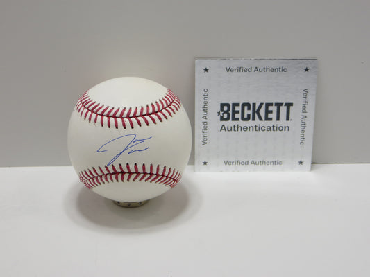 JAMES WOOD WASHINGTON NATIOANLS SIGNED OFFICIAL MAJOR LEAGUE OML BASEBALL BAS