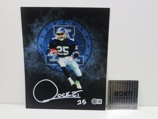 RAGHIB ROCKET ISMAIL TORONTO ARGONAUTS SIGNED 8x10 PHOTO LOGO BAS