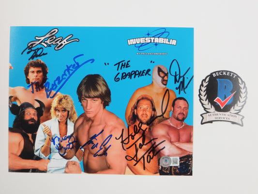 INVESTABILIA by the DALLAS CARD SHOW SIGNED 8x10 Blue PHOTO Von Erich +MORE BAS