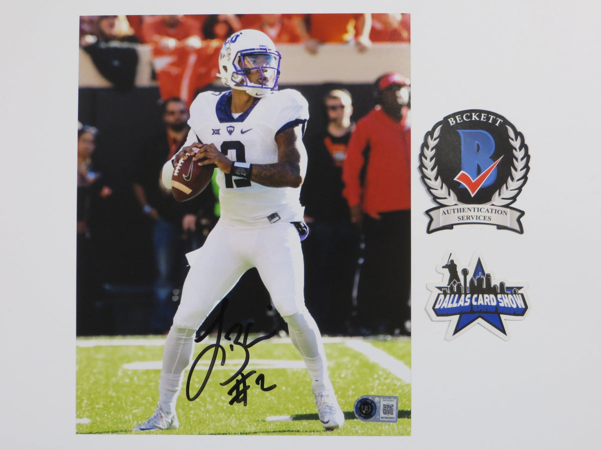 TREVONE BOYKIN TCU HORNED FROGS SIGNED 8x10 PHOTO In the Pocket BAS