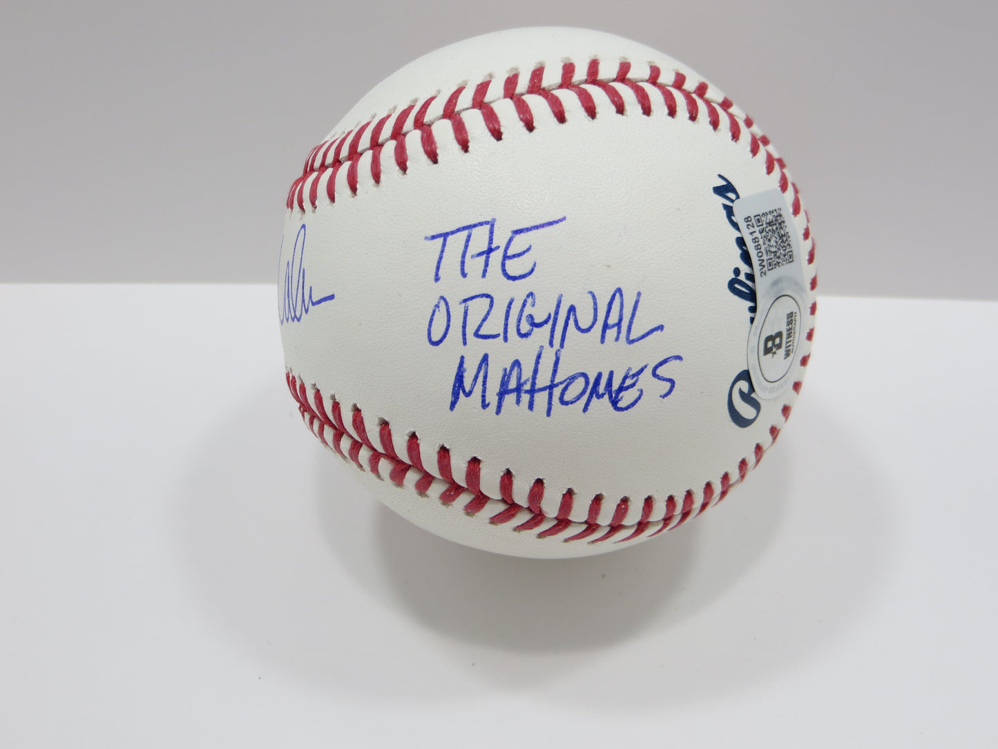 PAT PATRICK MAHOMES SR SIGNED OML BASEBALL Twins w/MVP THE ORIGINAL BAS