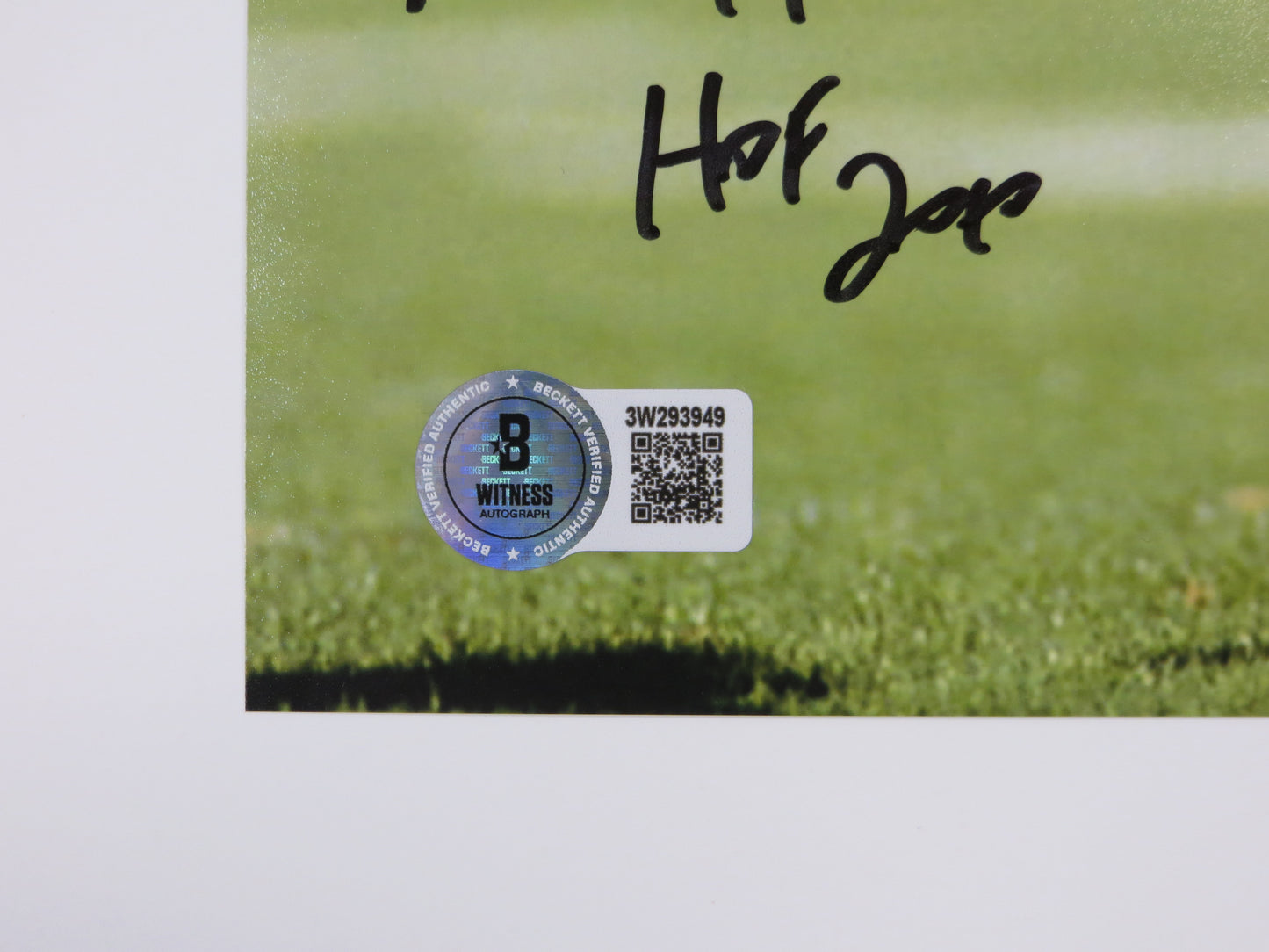 RICKEY JACKSON NEW ORLEANS SAINTS SIGNED 8x10 PHOTO w/HOF 2010 BAS COA