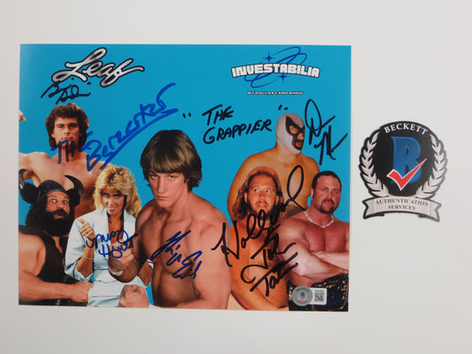 INVESTABILIA by the DALLAS CARD SHOW SIGNED 8x10 Blue PHOTO Von Erich +MORE BAS