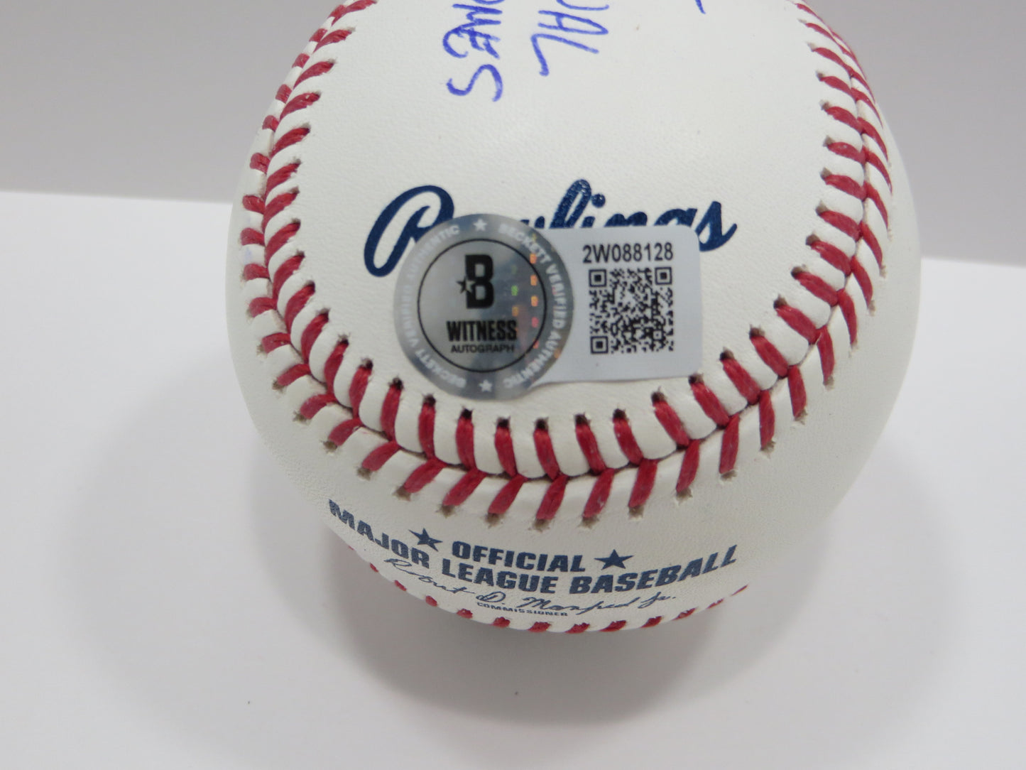 PAT PATRICK MAHOMES SR SIGNED OML BASEBALL Twins w/MVP THE ORIGINAL BAS