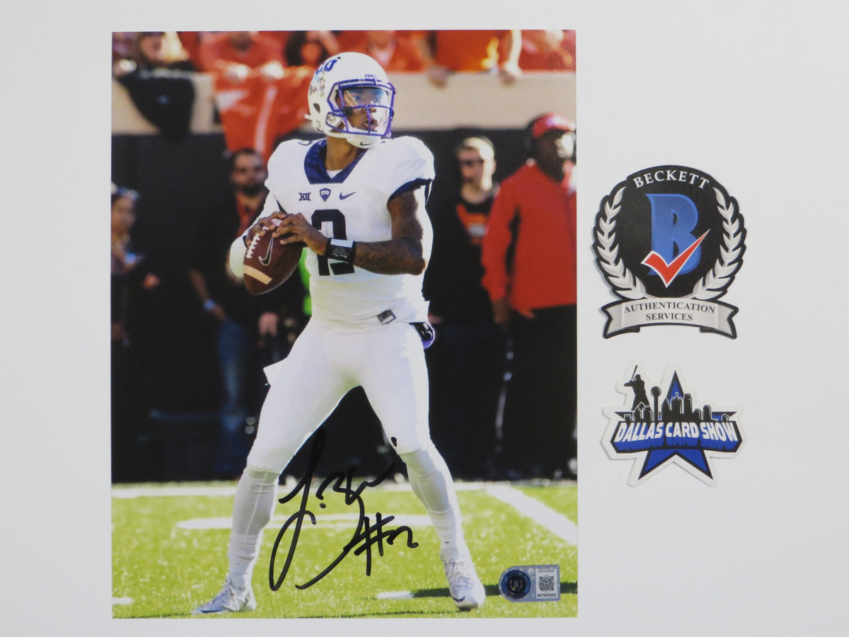 TREVONE BOYKIN TCU HORNED FROGS SIGNED 8x10 PHOTO In the Pocket BAS