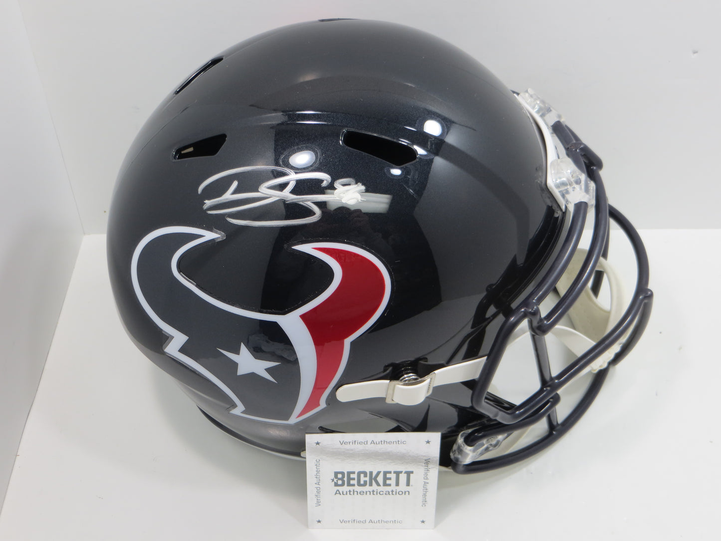 DALTON SCHULTZ HOUSTON TEXANS SIGNED RIDDELL SPEED FULL SIZE Helmet BAS COA