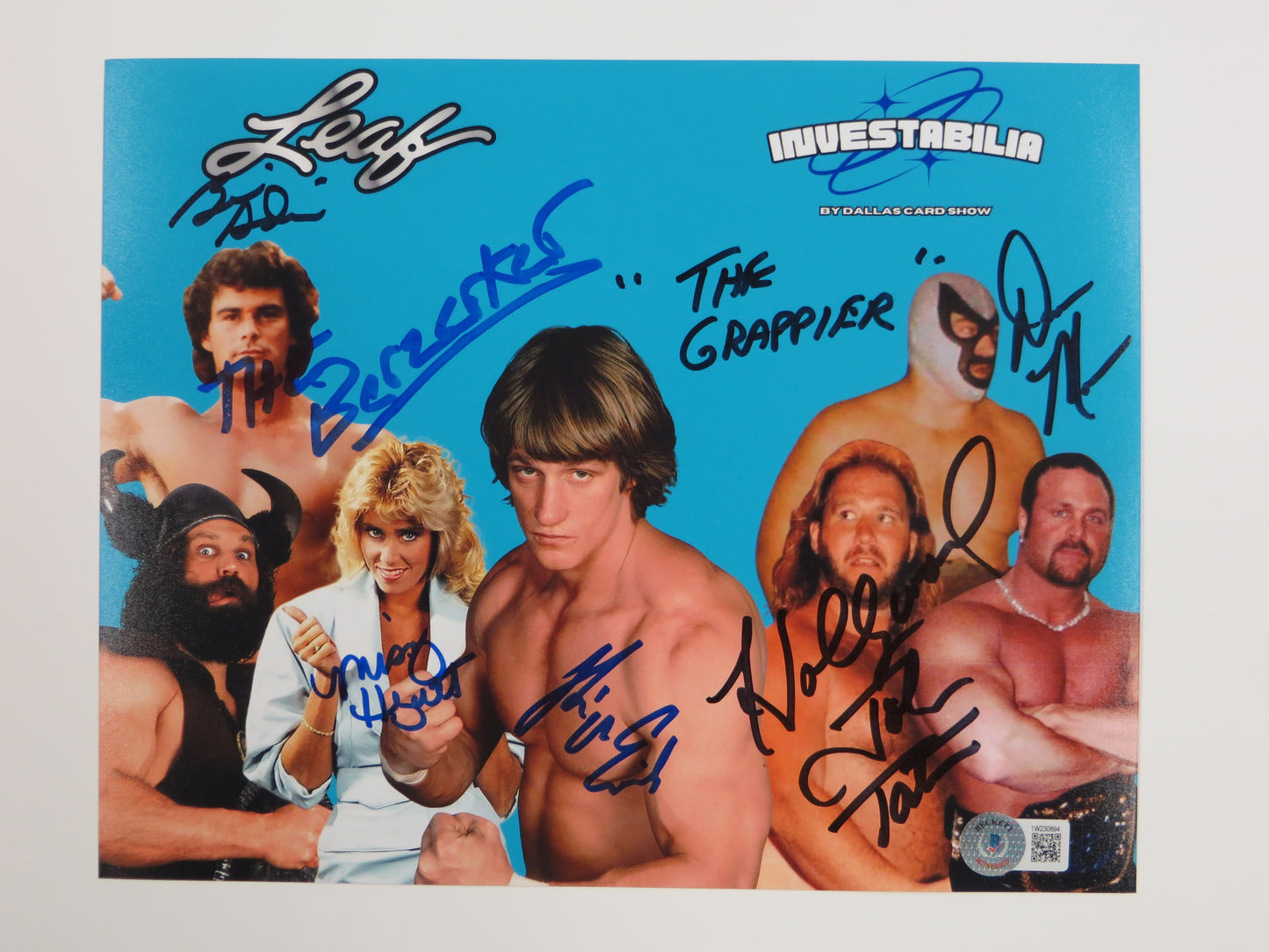 INVESTABILIA by the DALLAS CARD SHOW SIGNED 8x10 Blue PHOTO Von Erich +MORE BAS