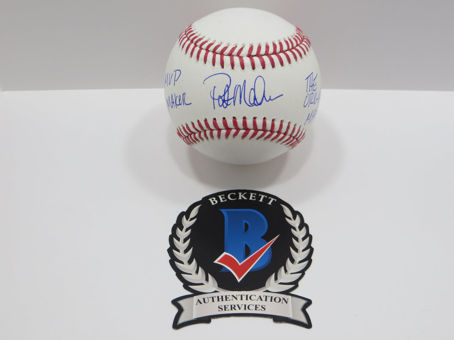 PAT PATRICK MAHOMES SR SIGNED OML BASEBALL Twins w/MVP THE ORIGINAL BAS