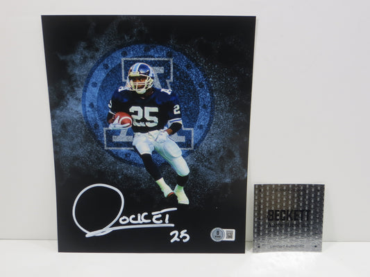 RAGHIB ROCKET ISMAIL TORONTO ARGONAUTS SIGNED 8x10 PHOTO LOGO BAS