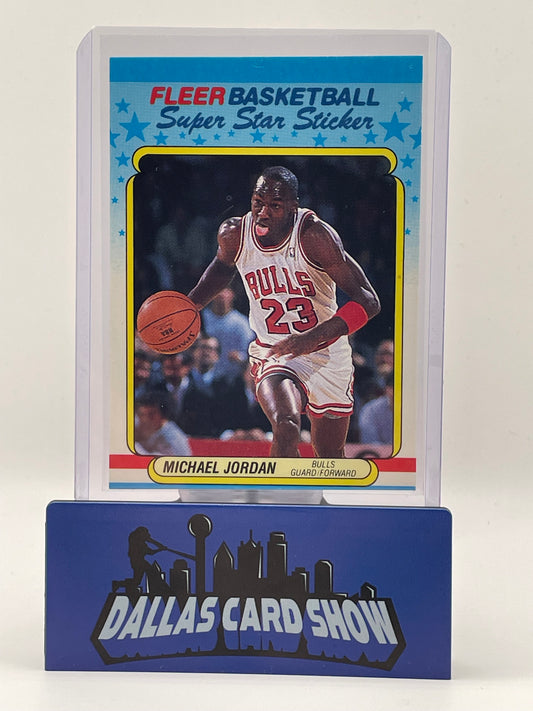 1988 Fleer #7 Michael Jordan Super Star Sticker