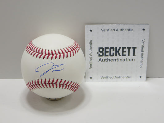 JAMES WOOD WASHINGTON NATIOANLS SIGNED OFFICIAL MAJOR LEAGUE OML BASEBALL BAS