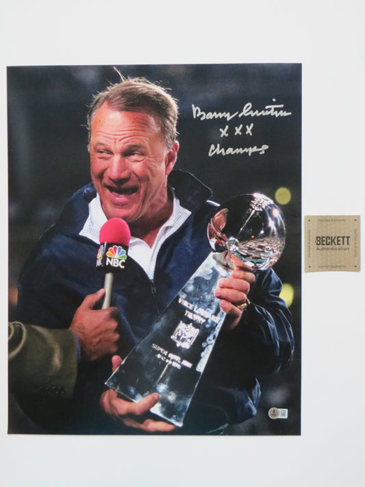 BARRY SWITZER DALLAS COWBOYS SIGNED 16x20 PHOTO w/XXX Champs OU Sooners BAS