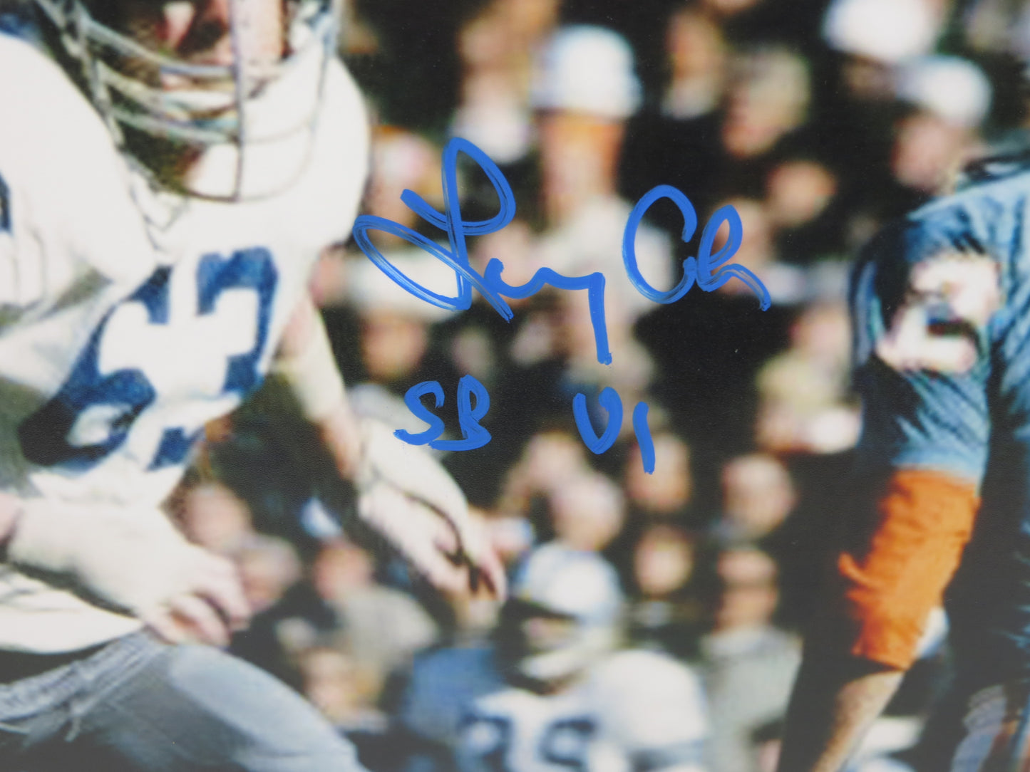 LARRY COLE Dallas Cowboys SIGNED 8x10 PHOTO w/SB VI JSA COA