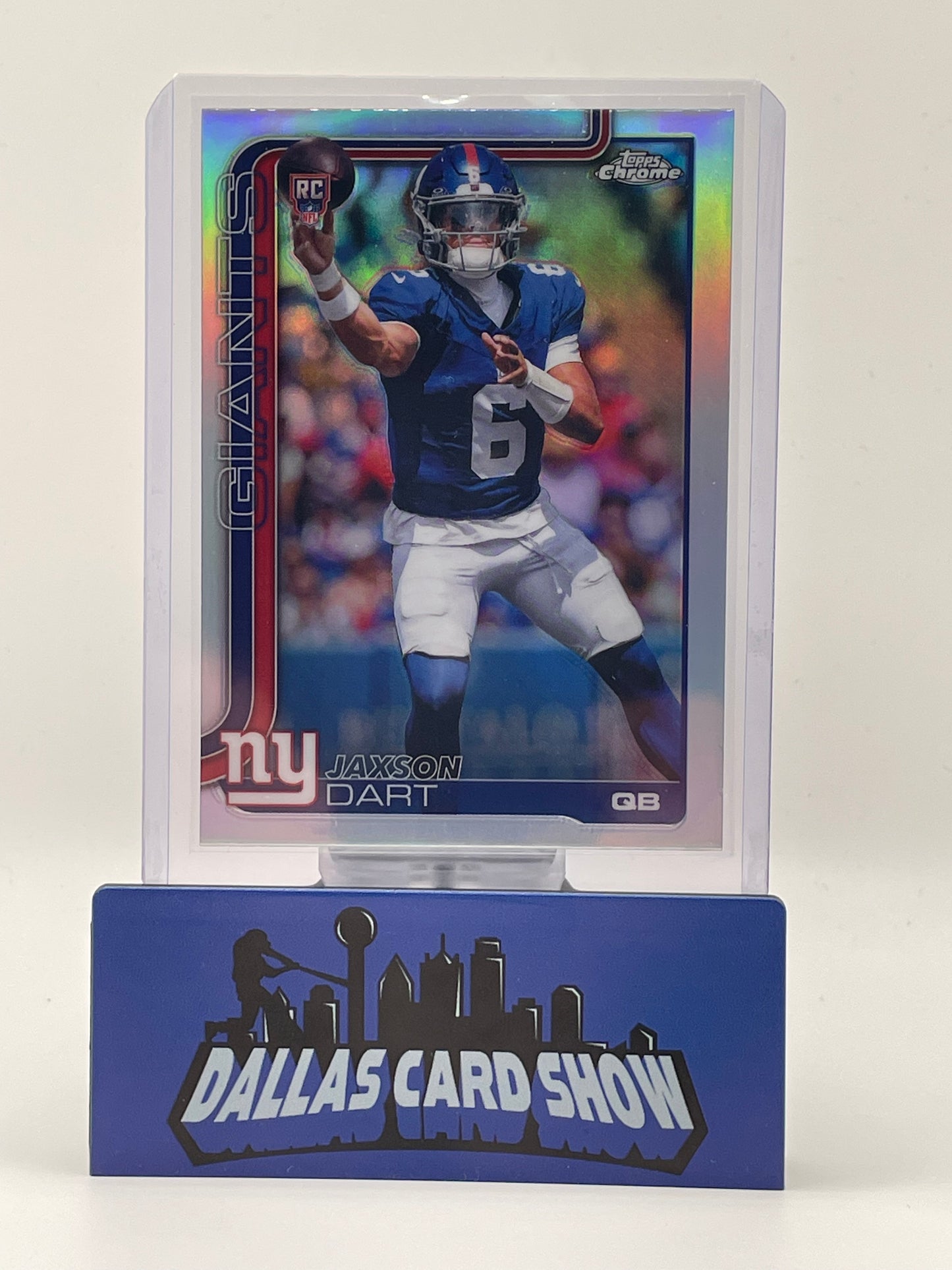2025 Topps Chrome #306 Jaxson Dart Rookie Refractor RC