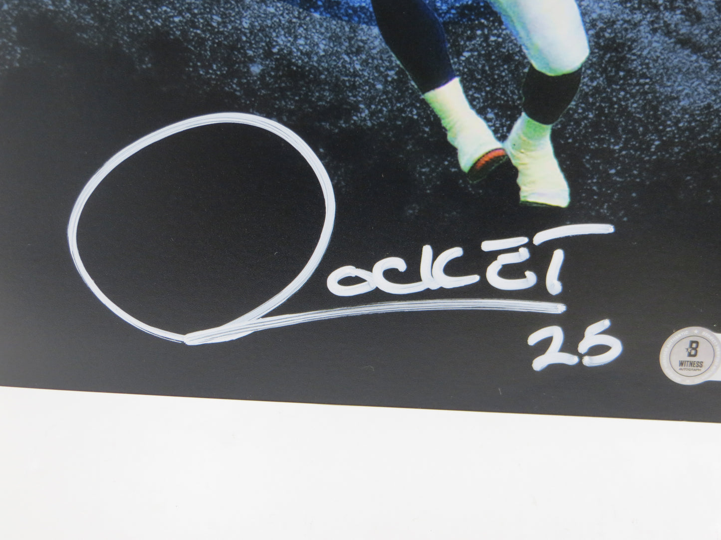 RAGHIB ROCKET ISMAIL TORONTO ARGONAUTS SIGNED 8x10 PHOTO LOGO BAS