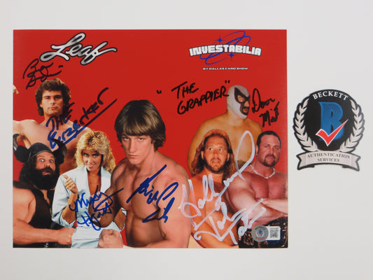 INVESTABILIA by the DALLAS CARD SHOW SIGNED 8x10 Red PHOTO Von Erich +MORE BAS