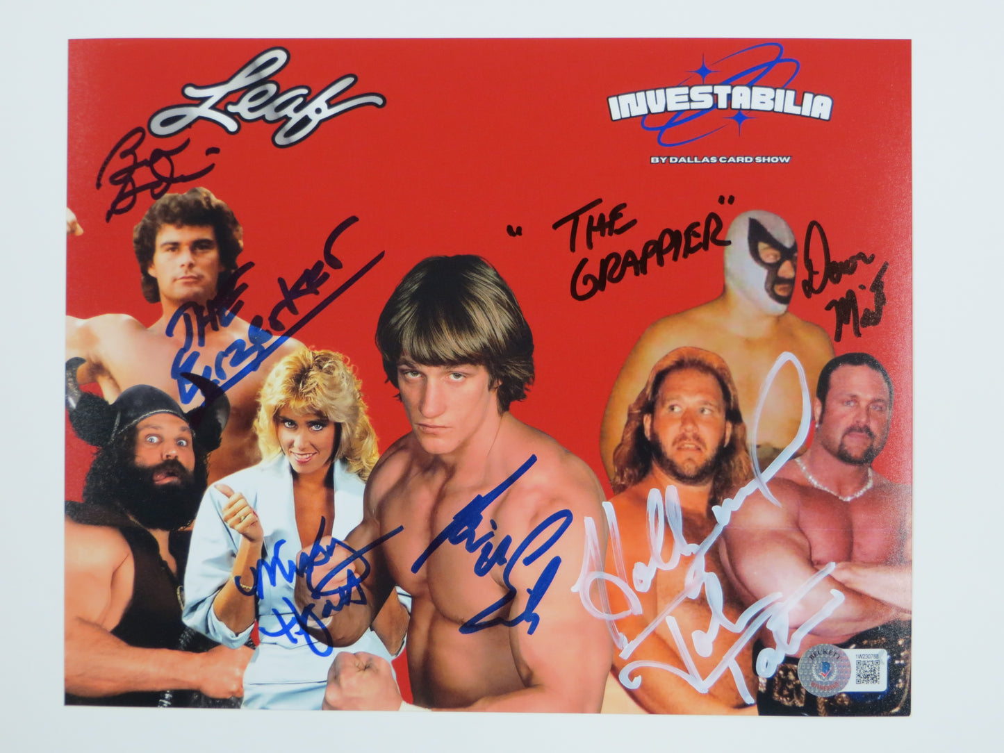 INVESTABILIA by the DALLAS CARD SHOW SIGNED 8x10 Red PHOTO Von Erich +MORE BAS