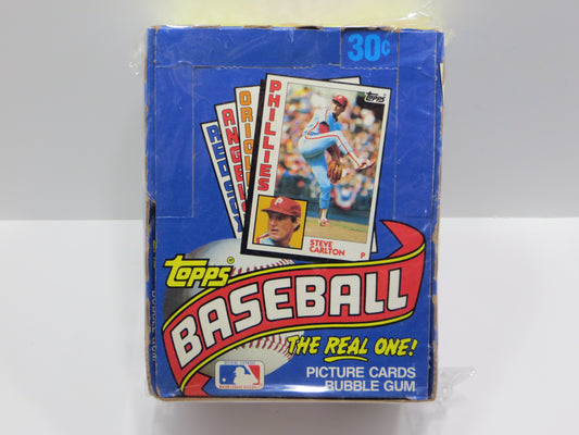 1984 TOPPS BASEBALL EMPTY WAX BOX