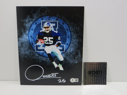 RAGHIB ROCKET ISMAIL TORONTO ARGONAUTS SIGNED 8x10 PHOTO LOGO BAS