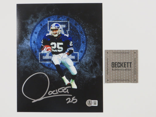 RAGHIB "ROCKET" ISMAIL Toronto Argonauts Logo SIGNED 8x10 PHOTO BAS COA
